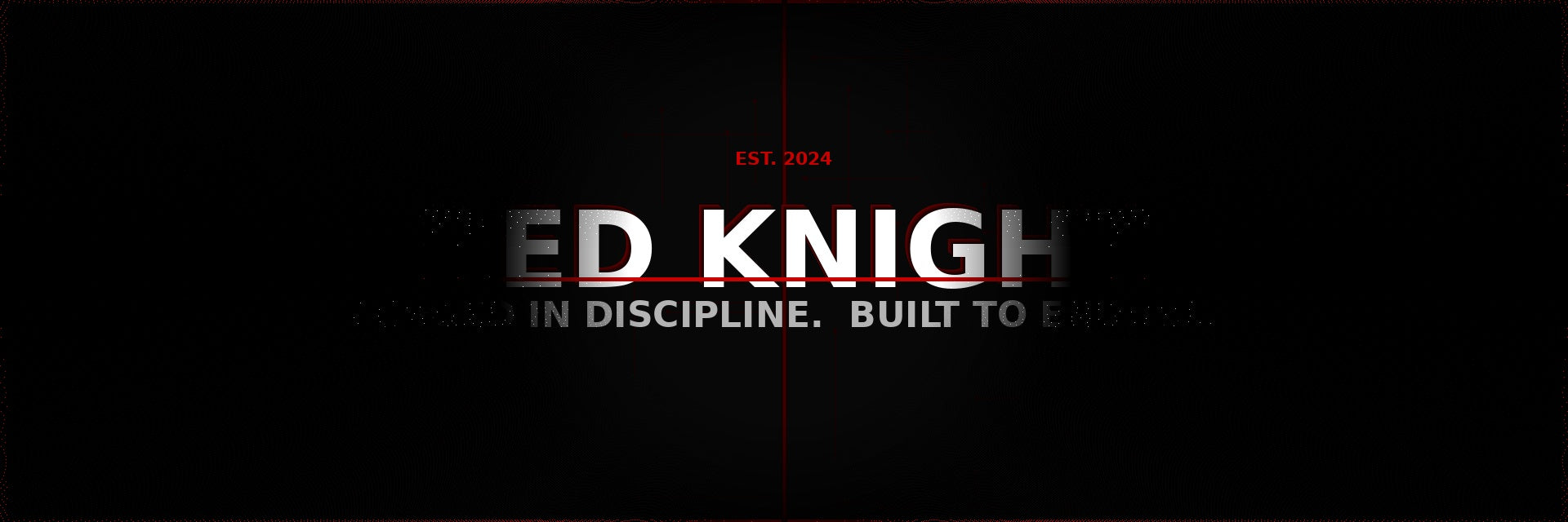 Red Knight hero banner - Forged in Discipline Built to Endure