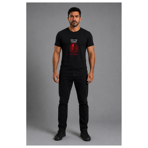 Iron Will graphic tee - Red Knight Apparel front view