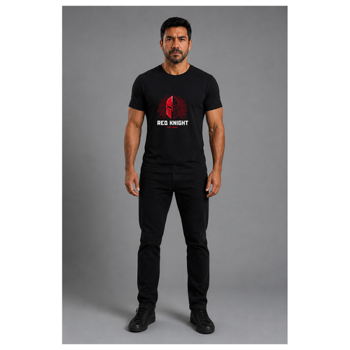 Knight Standard graphic tee - Red Knight Apparel front view