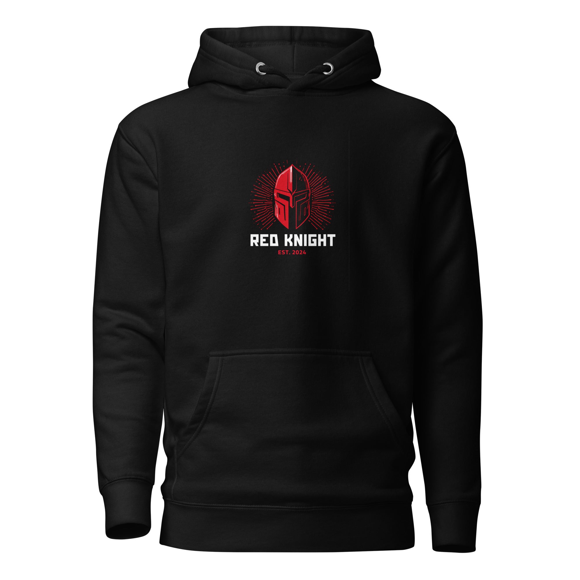 Red Knight pullover hoodie - front view